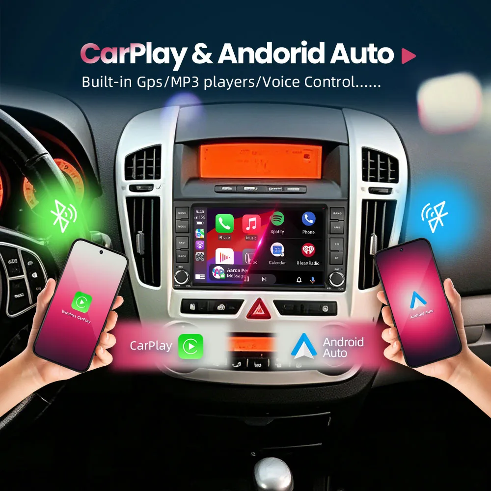Radio de coche BONROAD de 7 pulgadas para KIA Ceed 2007 2008 2009, reproductor Multimedia de vídeo Linux para coche, Carplay inalámbrico, Android, navegación GPS RDS, DSP, MirrorLink, pantalla táctil de 2 din 2