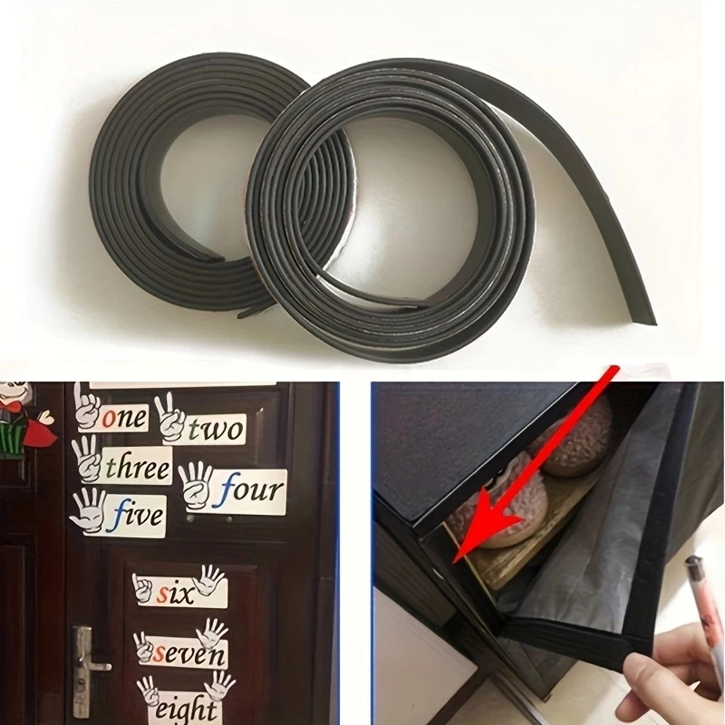Rubber Magnetic Stripe 1M Rubber Magnetic Stripe Flexible Magnet DIY Craft Tape