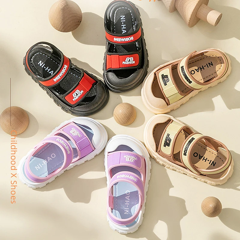 Toddler Boys Girls Summer Sandals Casual Outdoor Sport Sandals Non-Slip Sole Beach Shoes