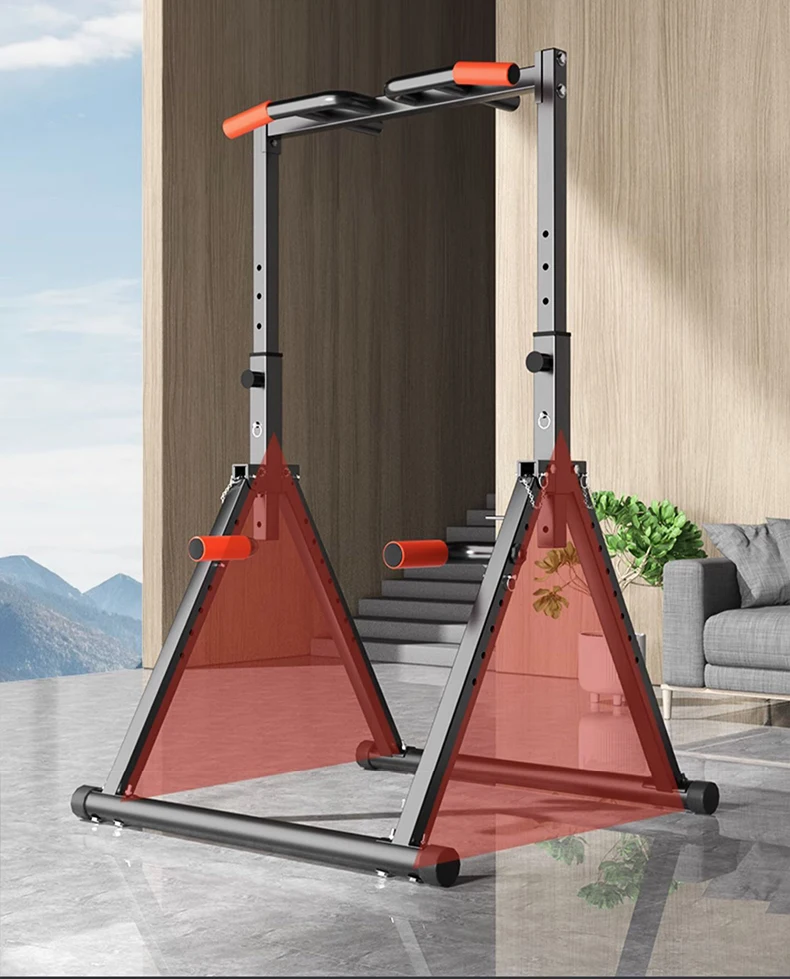 Description Picture 5 of itemHorizontal Bar Household Indoor Pull-up Frame Without Punching Hanging Bar Floor Folding Single And Parallel Bar Family Fitness