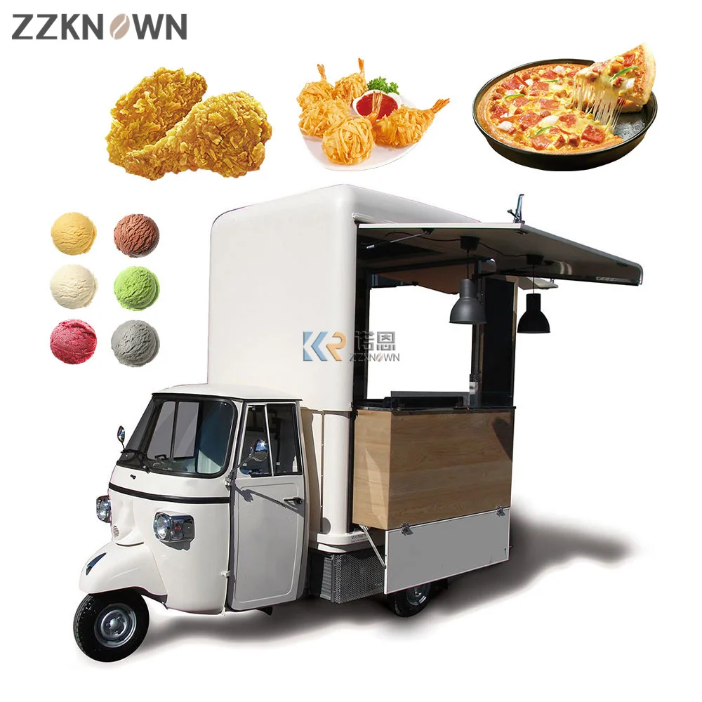 Camion Elettrico 60 Mobile Tuk Tuk Food Cart Food Truck Piaggio Ape In Vendita