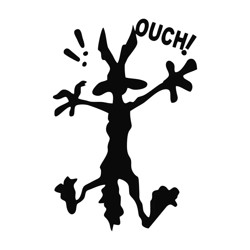 

Модные интересные декоративные автомобильные наклейки Ouch аксессуары ПВХ Солнцезащитная Водонепроницаемая наклейка