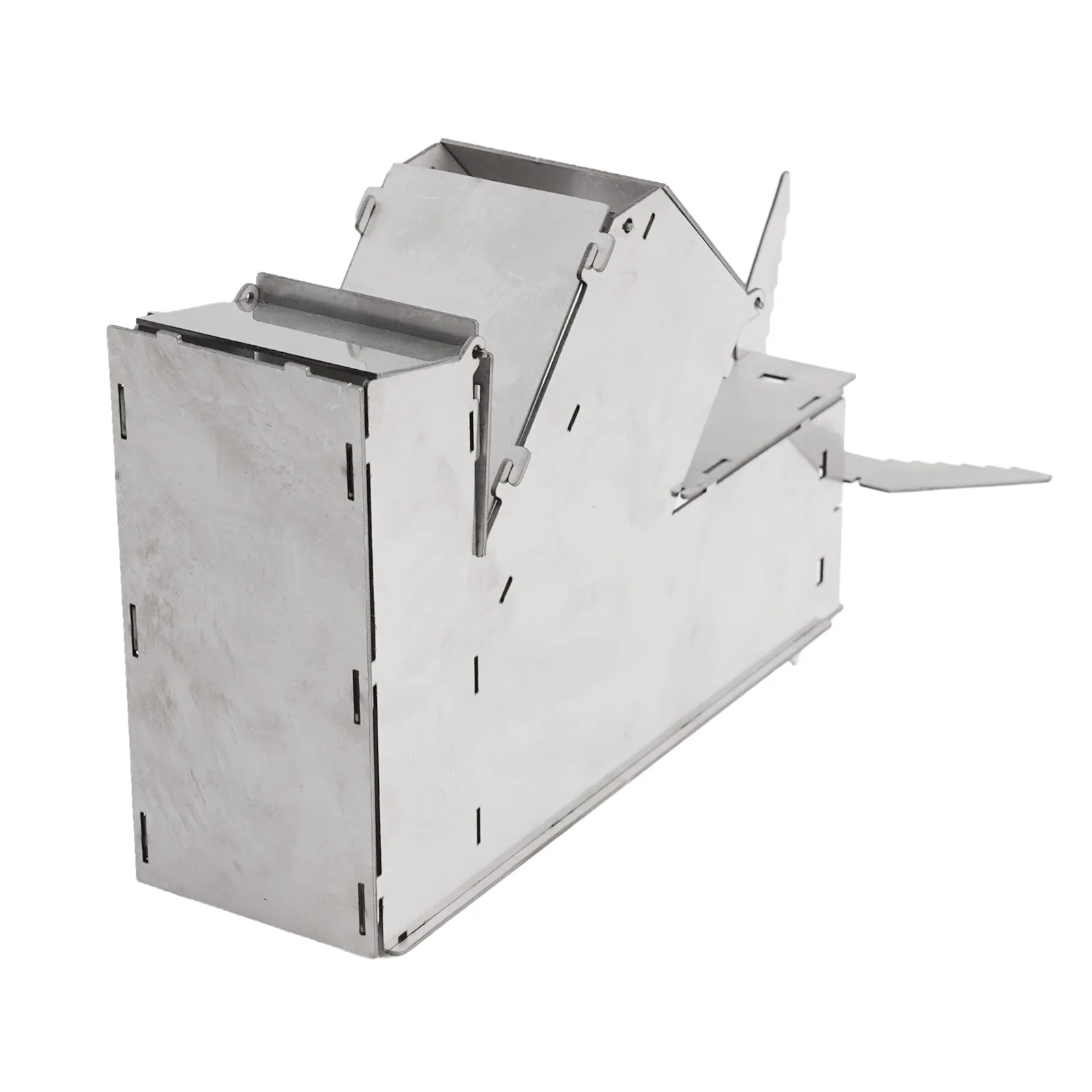Foldable Camping Wood Stove Stainless Steel Collapsible Rocket Firewood Stove For Hunting Fishing Picnic Camping Supplies