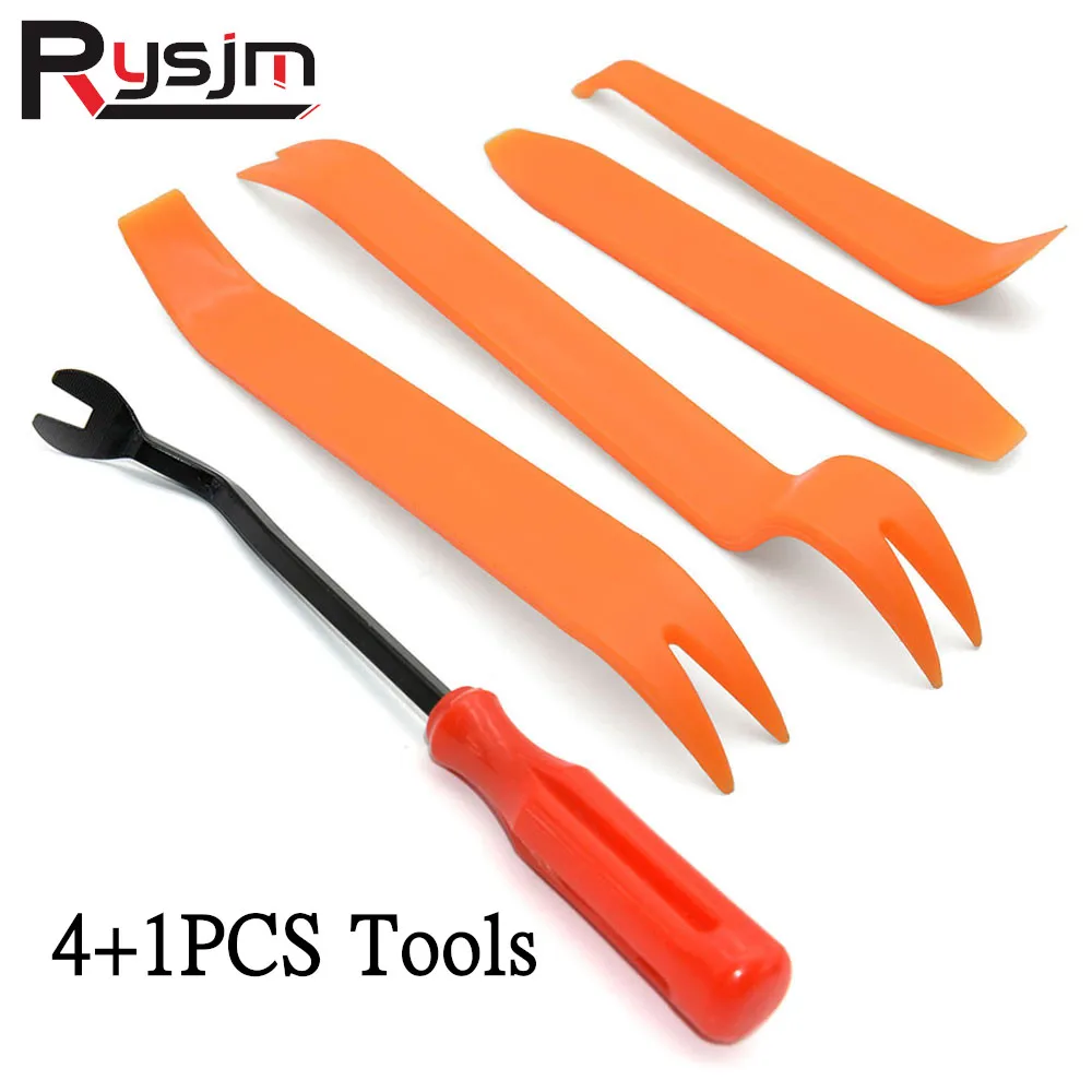 5pcs/set Car Fastener Removal Tool Plastic Trim Dash Removal Rivet