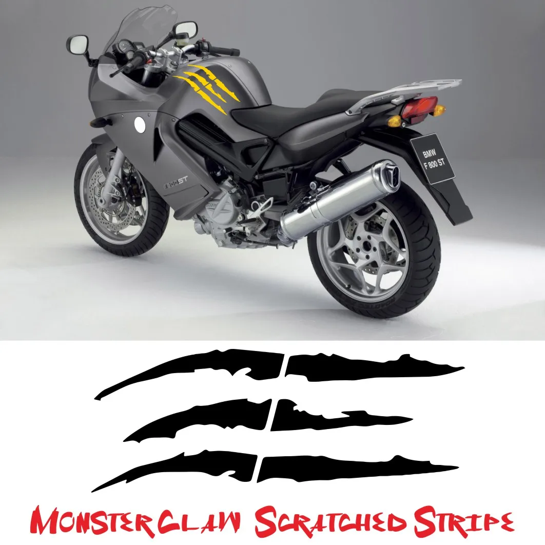 Monster Claw Scratched Stripe Motorcycle Car Body Sticker Vinyl Decal Decorate Sticker Waterproof Fashion Motorcycle Sticker