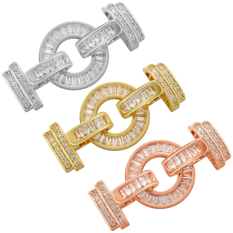 

ZHUKOU T shape hooks for jewelry making DIY connectors for women bracelets jewelry materials accessories wholesale VK158