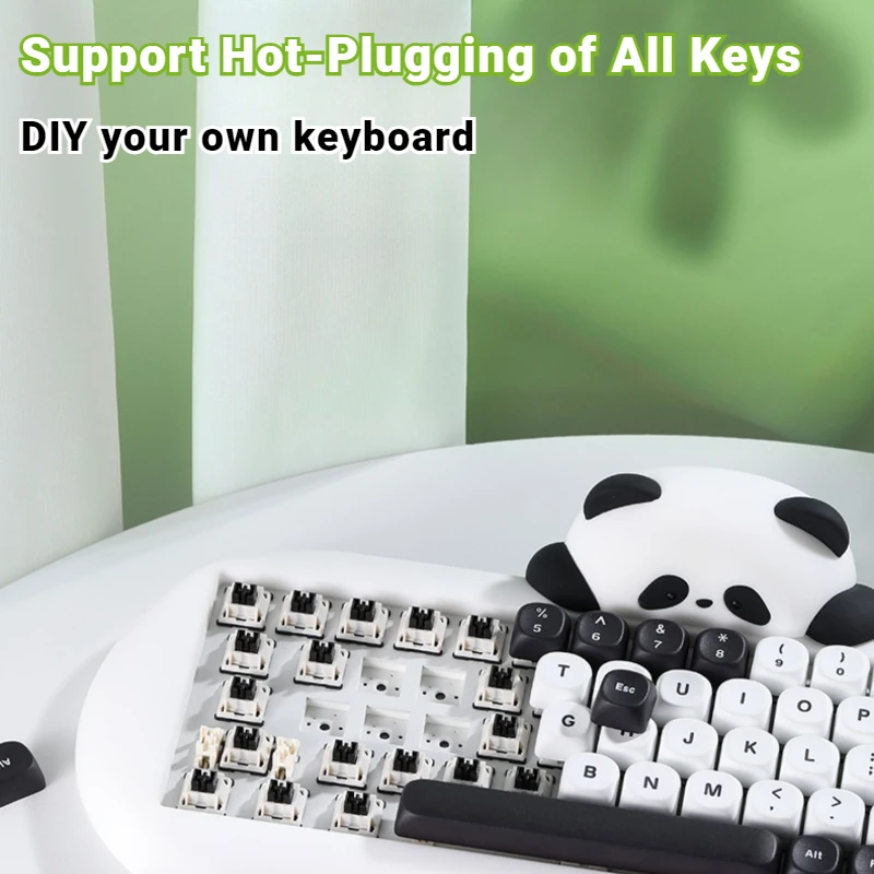 Panda-メカニカルゲーミングキーボード,ワイヤレス,Bluetooth