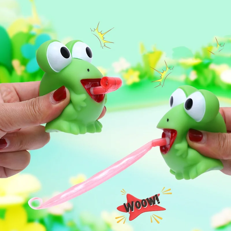 Fidget Toys Decompression Pinch Toy Animal Squeeze Cute Piggy Frog Stress Relief Squishy Blow Bubble Anti-Stress Gifts