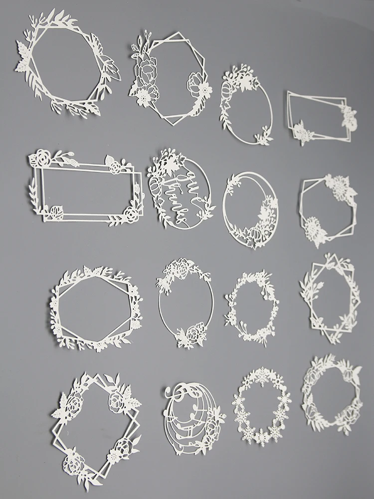 2025 جديد وصول ورقة زهرة جارلاند المعادن قطع يموت ل سجل القصاصات ورقة كرافت سكين قالب شفرة لكمة بطاقة صنع الإستنسل