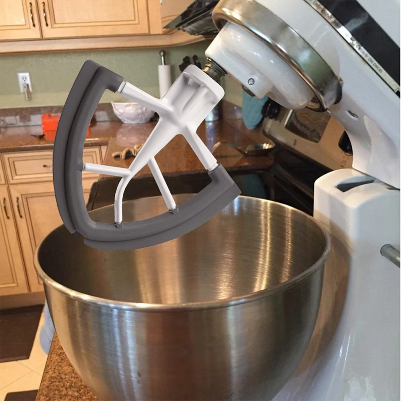 Kitchenaid Attachments,4.5-5 Quart Flex Edge Beater For Kitchenaid Mixer,And  Pouring Shield For Mixing Bowls Accessories - AliExpress