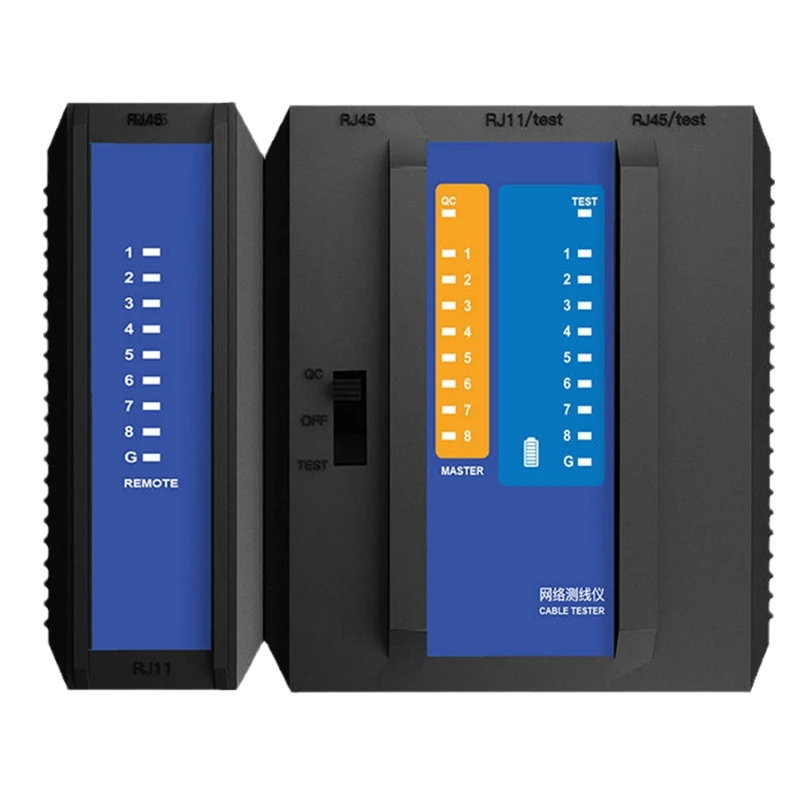 

Тестер кабельной сети RJ45 Тестер сетевого кабеля RJ45 RJ11 2в1 8p/6p/4p сетевой инструмент Прямая поставка
