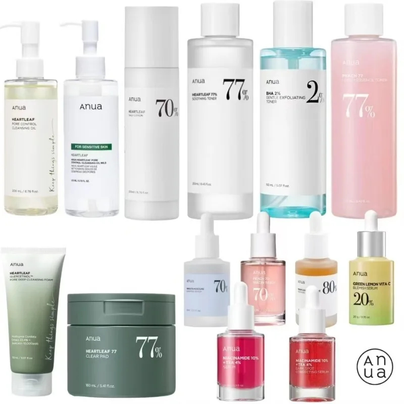 Anua Peach 70% Niacinamide Serum Essence Toner Essence 30ml Houttuynia Corcetin Facial Cleanser