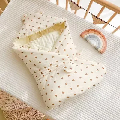 lMBABY Muslin Baby Quilt Swaddle Blanket New Born Bedding Sleeping Bag for Newborn Wrap Soft Bath Towel Babies Accessories 4