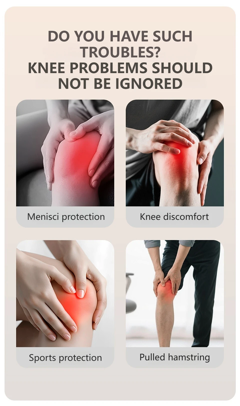 AOLIKES 1 Stück Patellasehnen-Stützband, Komfortabler Kniegelenkschutz für Laufen, Fitness, Ballspiele, Sport-Kniebandage ﻿ – Detail 2