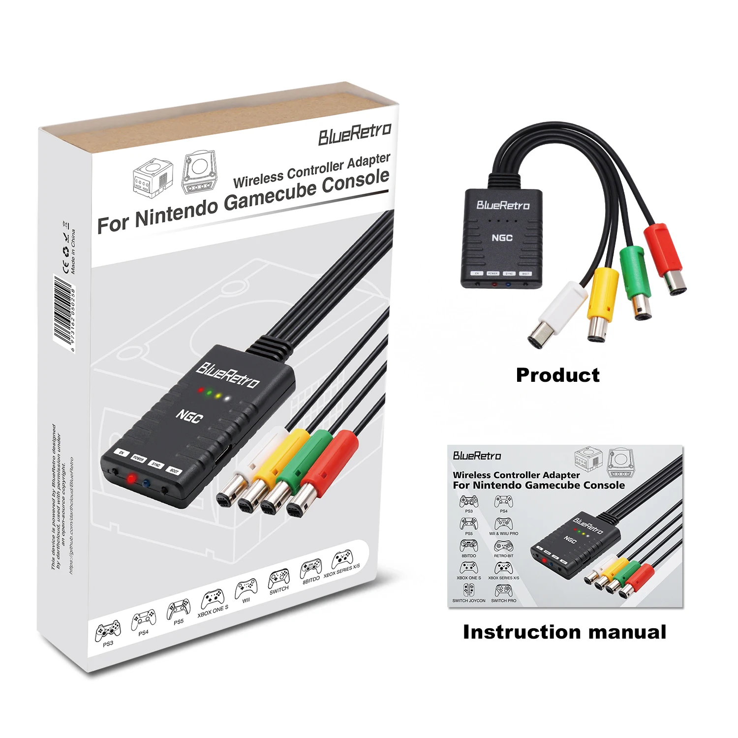 Retroscaler BlueRetro Wireless Game Controllers Adapter For