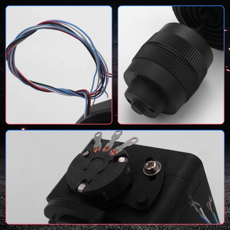 Electronic 4-Axis Joystick Potentiometer Button JH-D400B-M4 10K 4D Controller Wire Industrial