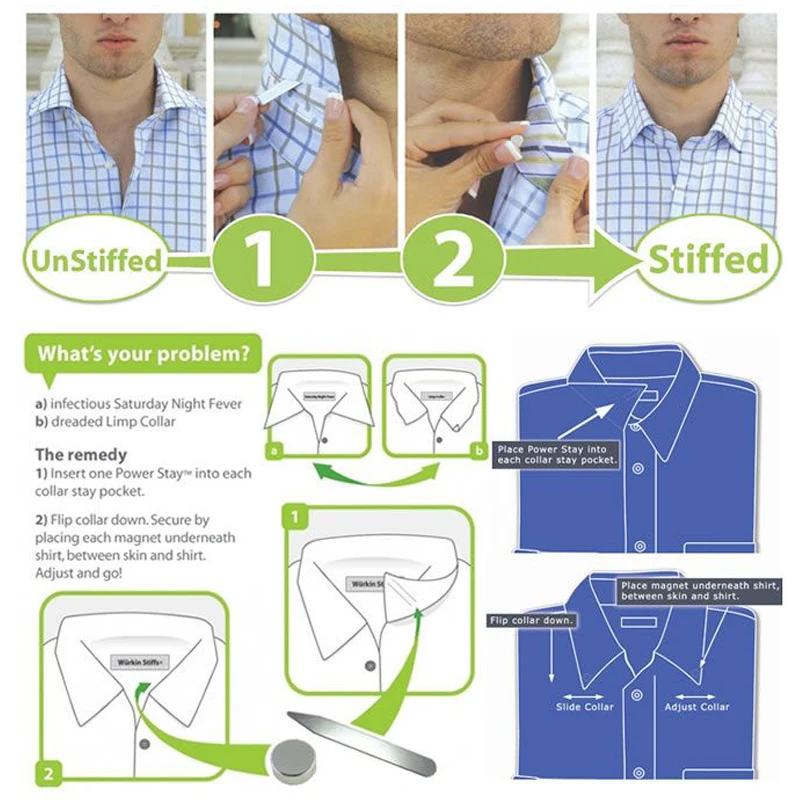 100Pcs 4Colour Coded Collar Stays plastic Collar Stays Gift Present For Man  Shirt Bone Stiffeners Insert Shirt Collar Support - AliExpress