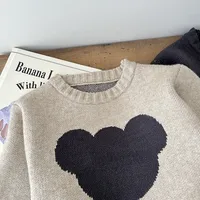 Autumn And Spring Newborn Infant Baby Boys And Girls Sweater Knitted Cotton Long Sleeved T-shirt Soft Fashion Baby Clothing 6