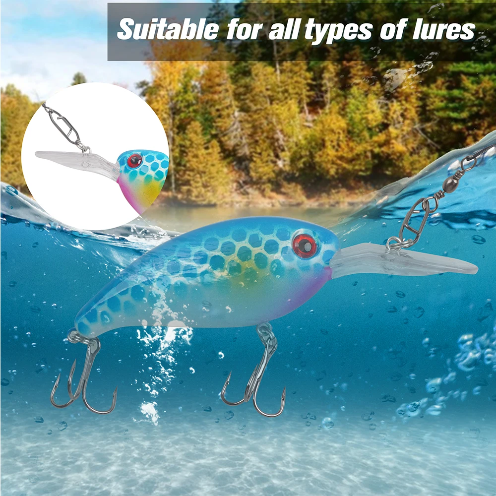 OROOTL 165pcs Fishing Snaps Clips Kit - High Strength Quick Change Lure Connectors