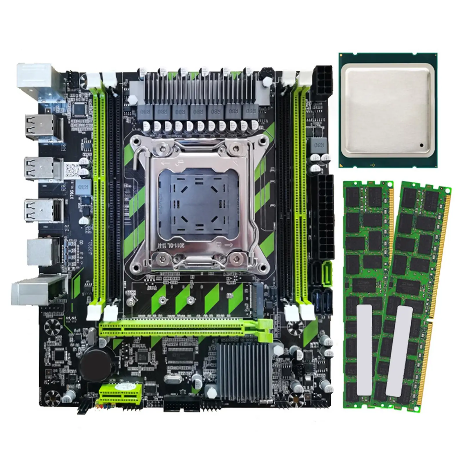 

x79G Micro ATX Motherboard Max 64GB Memory Easy Installation Durable 32GB/S Replacement PCB 4x SATA2.0 for E5-2670 V2 E5-2650 V2