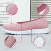 Women's Slip On Solid Color Shoes Summer Fashion Mesh Breathable Casual Shoes Walking Non Slip Platform Sandals Flats Loafers 4