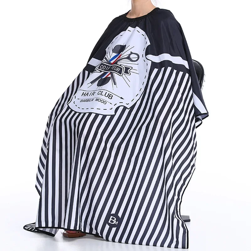 Hairdressing Coth Pattern Cutting Hair Waterproof Cloth Salon Barber Cape Professional Hair Stylist Retro Aprons Haircut Cape 4