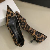Eilyken Spring Design Leopard Print Woman Pumps Pointed Toe Thin Low Heels Elegant Party Female Shoes Zapatos De Mujer - Image 2