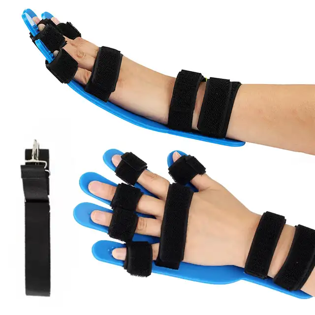 Adjustable Hand Wrist Finger Orthotics Extended Fingerboard for Stroke Hemiplegia Hand Splint Training Support Finger Protection 2