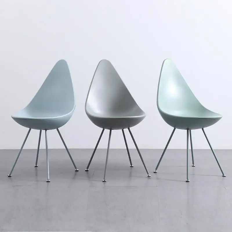 

Minimalism Iron Art Dining Chairs Acrilic Living Room Modern Fashion Unique Dining Chairs Reading Balcony Cadeira Home Furniture