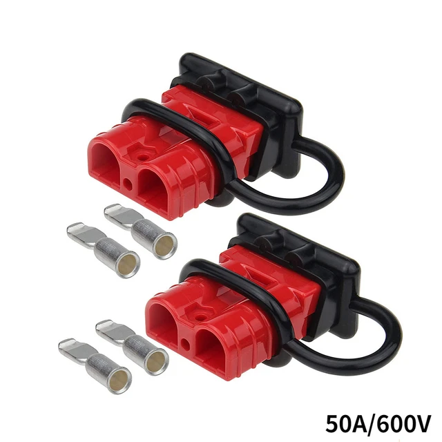 2 PCS Batterie Rapide Connecteur 50A Double Caravane Remorque