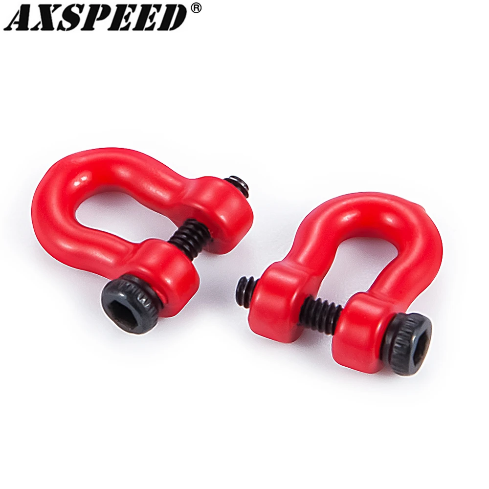 Axspeed Metal Trailer Hook U-Ring Tow Per 1/18 Rc Crawler Car Trx4M Bronco Defender Upgrade Accessori