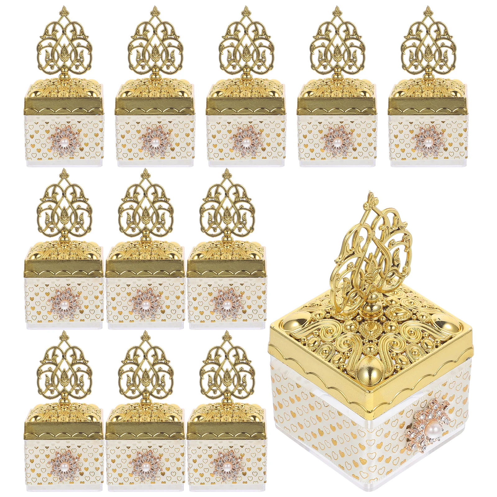 

Wedding Decorative Candy Boxes Baby Shower Containers Holders Wedding Candy Baby Full Moon Accessories Storage Candy Box