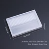 Empty Clear Drill Bits Storage Box Files- Holder Display Grinding for Head Container for Case Manicure Accesso 6
