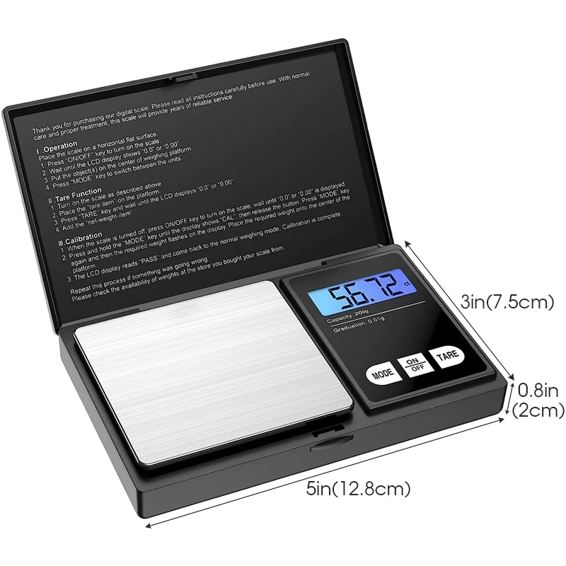  ֹ ü߰  LCD     (͸ ),  е ׷, 200g x 0.01g