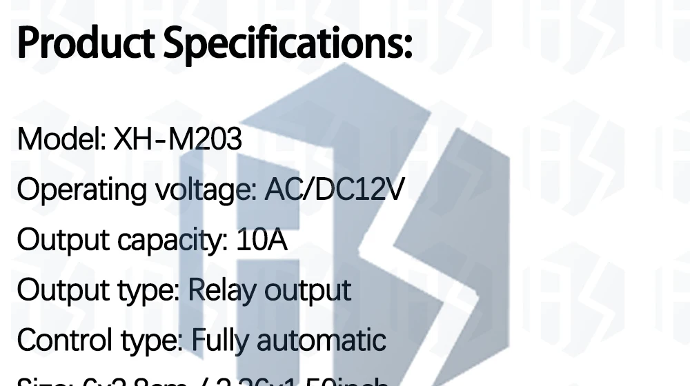 1~10PCS XH-M203 Vollautomatischer Wasserstandregler Pumpenschaltermodul AC/DC 12V Relais für Arduino – Detail 6