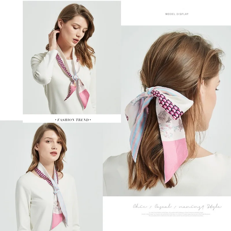 

High end silk strip scarves, neckties, real silk hair bands, small scarves, hair belts, 100% silk