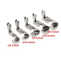 Industrial Sewing Machine Curved Hemming Foot Silk Chiffon Skirt Crimping Presser Foot Hem Pull Tube Presser Foot 1