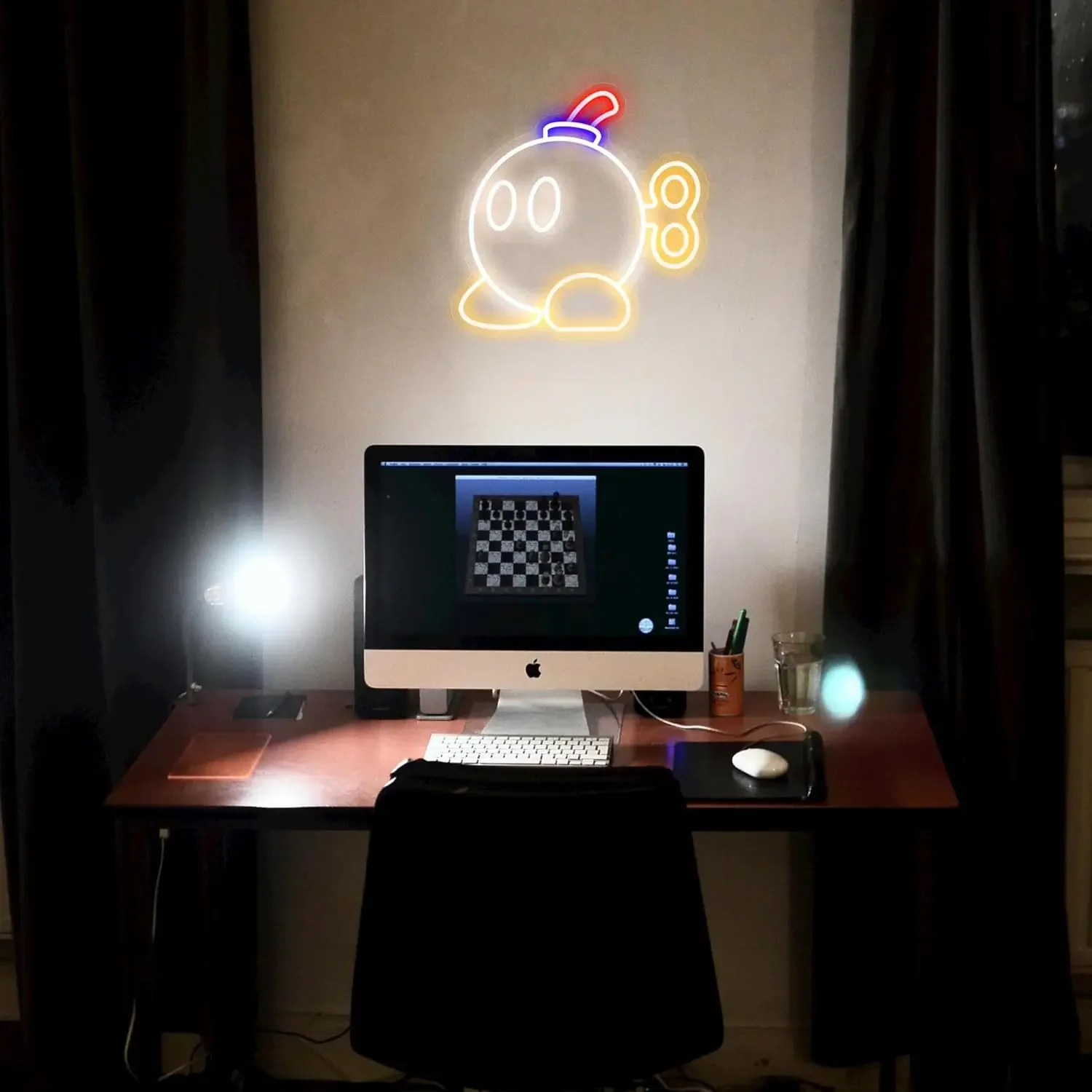 Bob-omb Mario LED Neon Sign for Video Game Room Wall Decor Game Room and Desk Decoration Gamer Gifts led neon sign