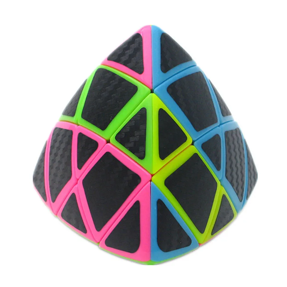 ZCUBE Carbon Fiber Sticker Speed Magic Cube 2x2 3x3 4x4 5x5