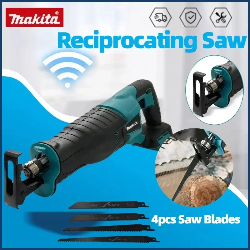 Makita Cordless Brushless Electric Reciprocating Saw Rechargeable Wood Metal Cutting Saw Portable Power Tool 18V