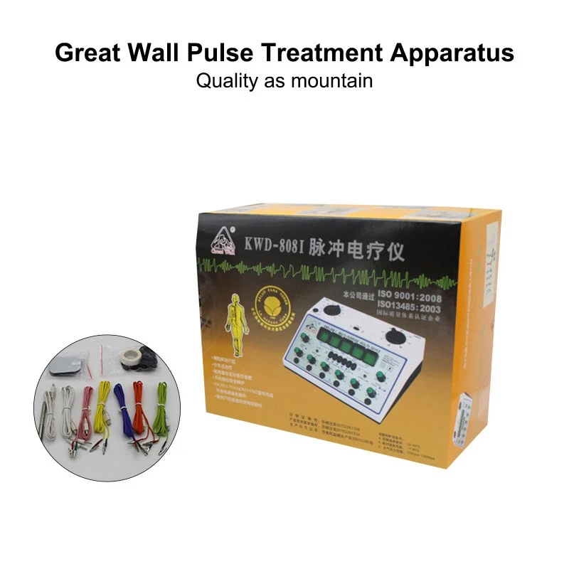 Electric Acupuncture Stimulator Machine KWD808-I 6 Output Patch Massager  Care for Electric Impulse Acupuncture Treatment,500-1000hpa - US Warehouse