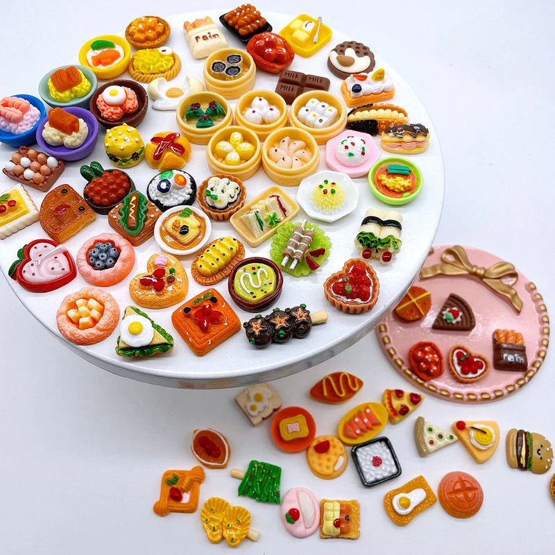 10/100 stücke Mini Snack Blind Tasche Supermarkt Snack Kleine Ornament Küche Simulation Miniatur Blind Box Modell Dekoration Spielzeug – Detail 2