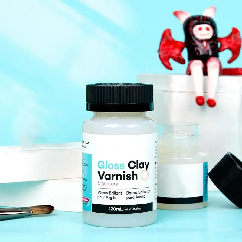 20/60ml Clay Sculpture Sealant Glossy Clay Varnish for Polymer or Air Hardening Clear Gloss Varnish Clay Gloss Varnish