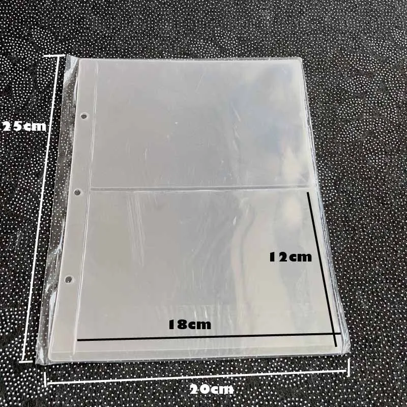 Paper Money Coin Album Inners 10PCS/Lot 2 lines /Page PVC Loose-leaf Collection coins collection album money collection album coin collection album