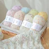 2pcs Colorful Wool Mohair Yarn Blended Icelandic for Handmade Knitting Sweater Scarf Thick Line 50g/Ball 1