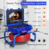 Sewer Inspection Camera 9" Meter Counter DVR Drain Sewer Video Endoscope Borescope camera with Self-Leveling 512HZ Locator 3