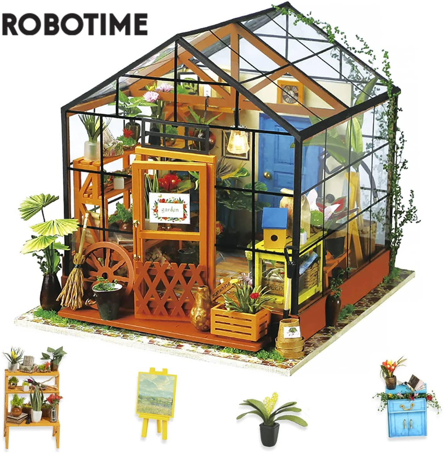 Robotime 10 Kinds Of Diy House With Furniture Children Adult Doll House Miniature Dollhouse Wooden Kits Toy - Doll Houses - AliExpress