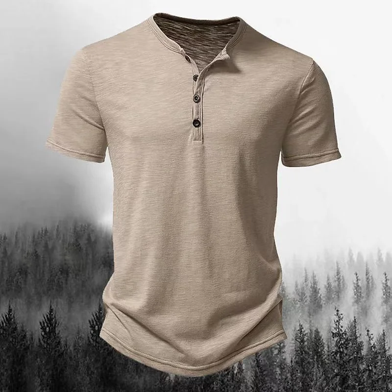 

2024 New Men's Summer Short Sleeve Breathable polo Shirt Button T-Shirt Solid Color Sports polo Clothing
