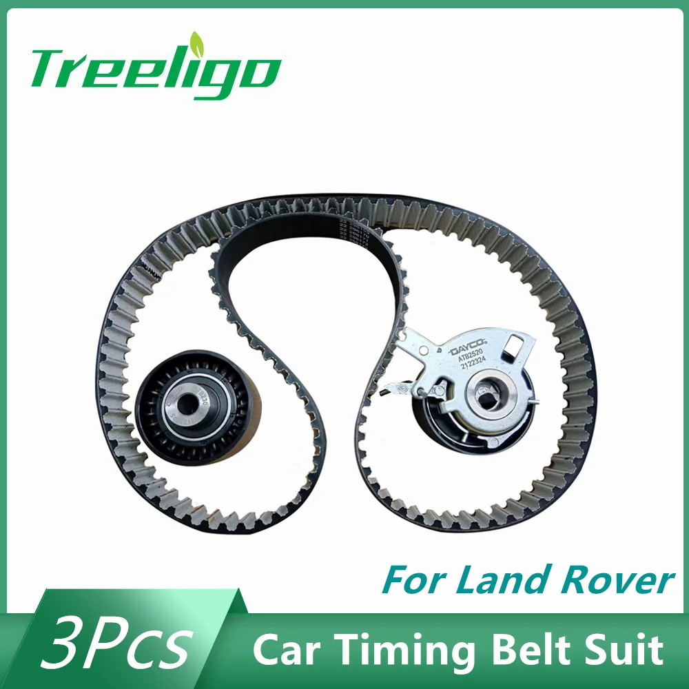 

Treeligo LR032526 3Pcs Car Timing Belt Suit Idler Pulley Tensioning Wheel Set For Land Rover Freelander Range Rover Evoque 2.2T