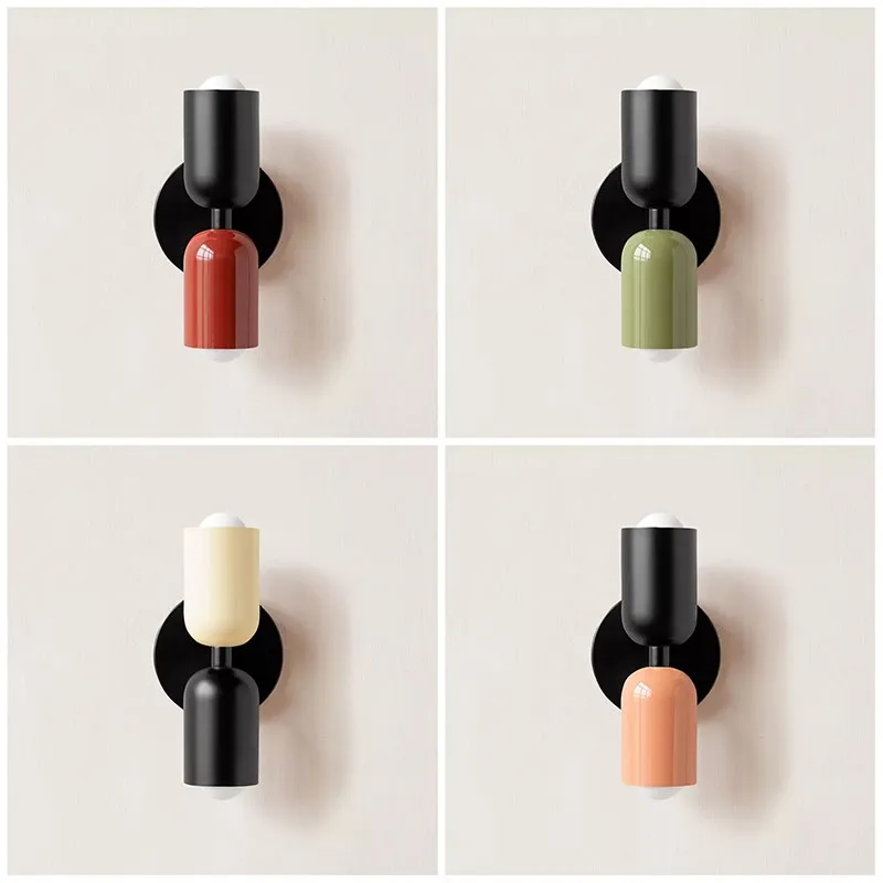 Macaroon Wall Lamp led wall lamp wall sconces light wall lamp Modern LED Wall Light For Bedroom Besides Porch Hotel Reading Home Decora Sconce Headboard Lights